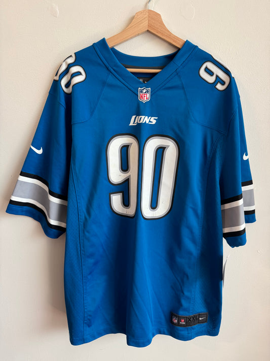 2012 Nike Detroit Lions Ndamukong Suh #90 Jersey (XXL)