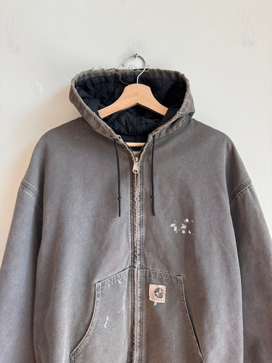 00s Carhartt Cement Distressed Paint Splatter Jacket (XL)