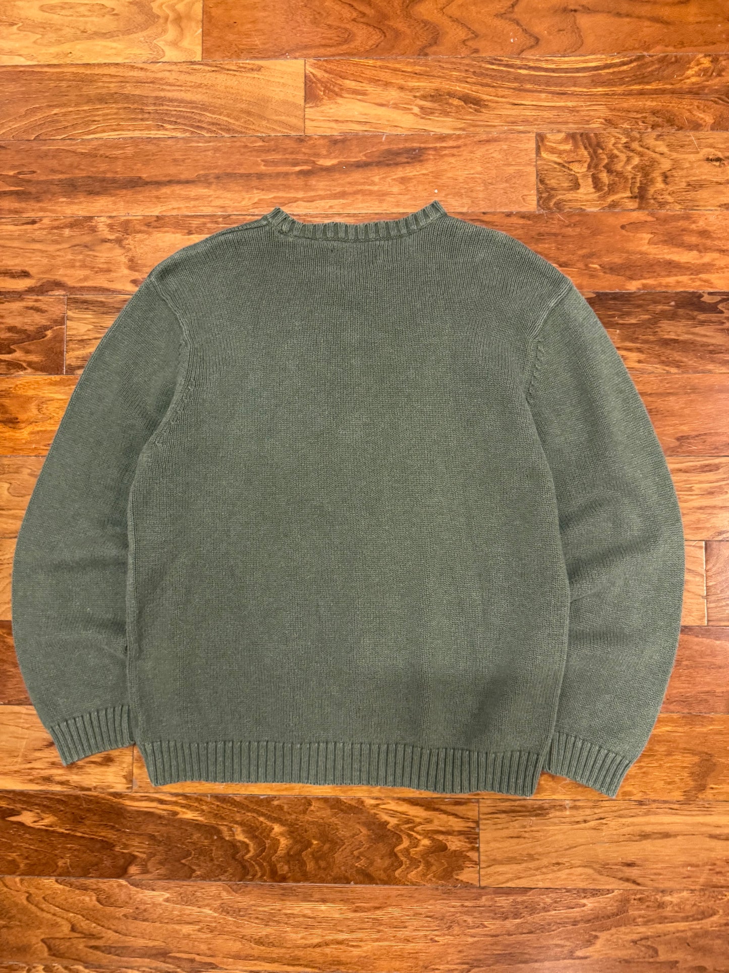 00s Chaps Ralph Lauren Olive Sweater (XL)