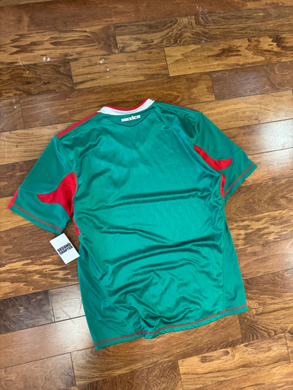 2010 Mexico Home Adidas Soccer Jersey (L)