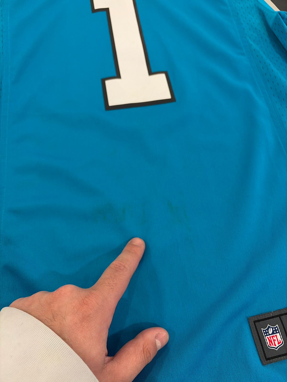 2016 Carolina Panthers Cam Newton Blue Jersey (S)