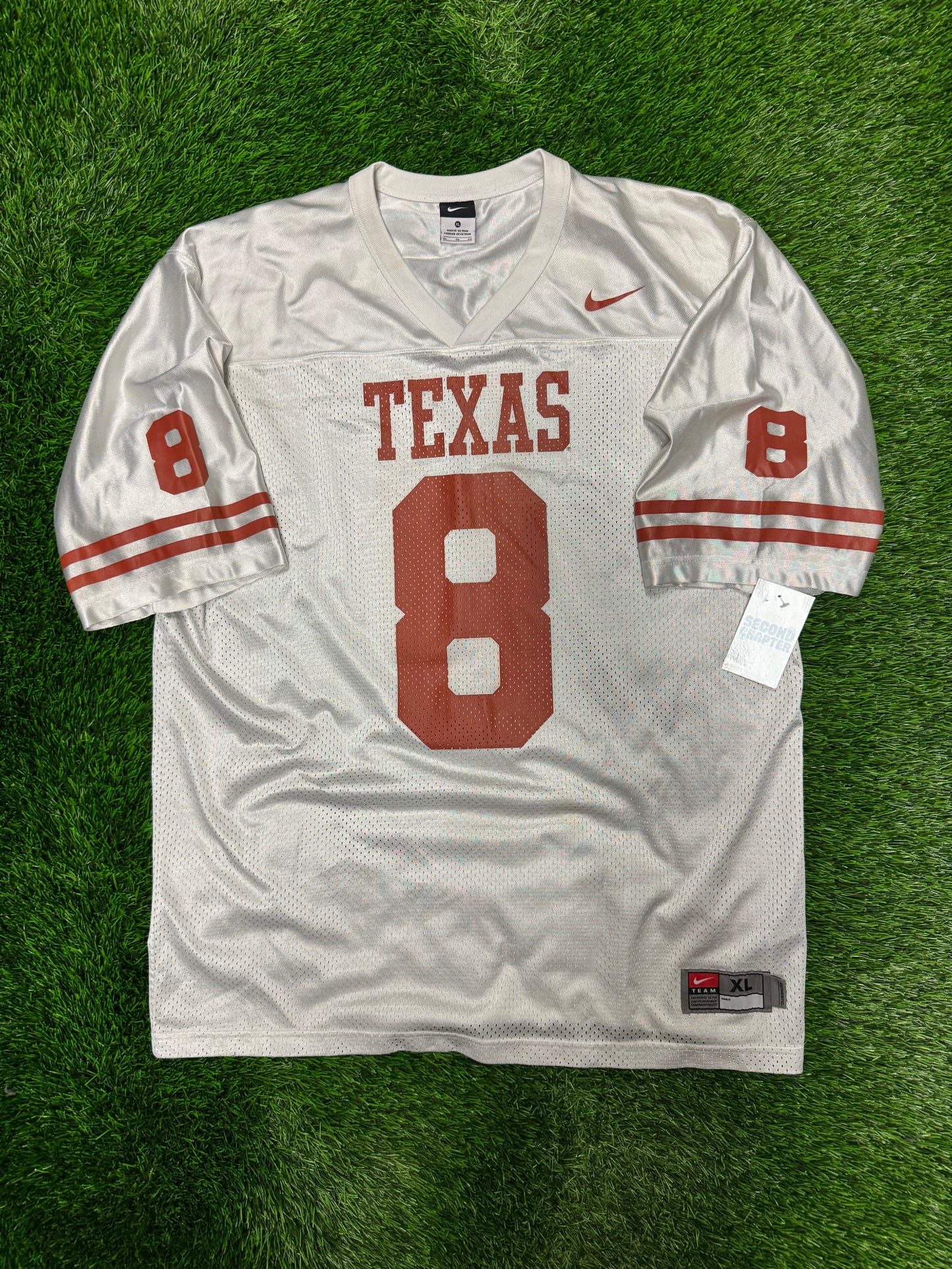 00s Nike University of Texas Longhorns #8 Football Jersey (XL)