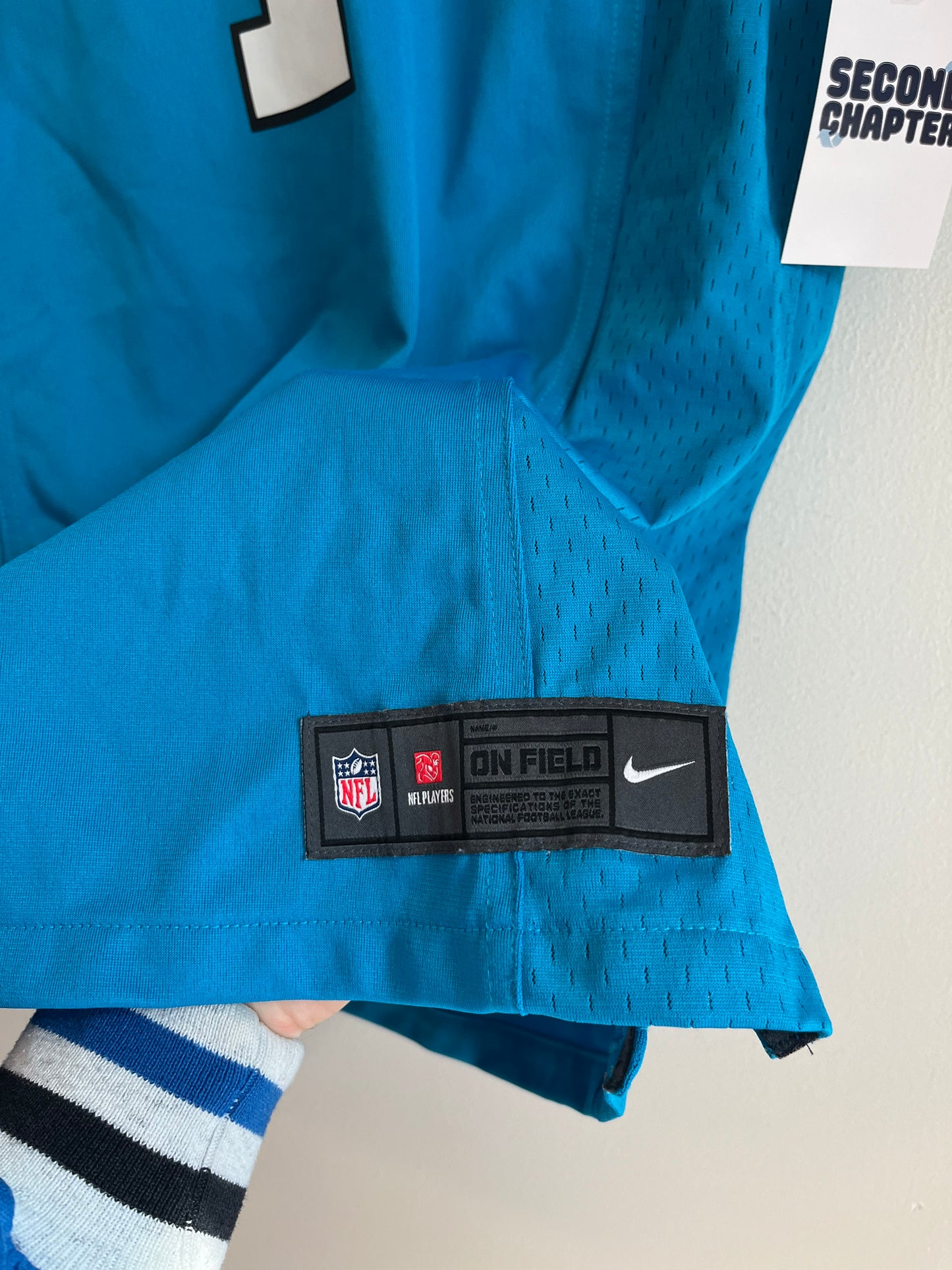 2015 Carolina Panthers Cam Newton Blue Jersey (Women’s L)