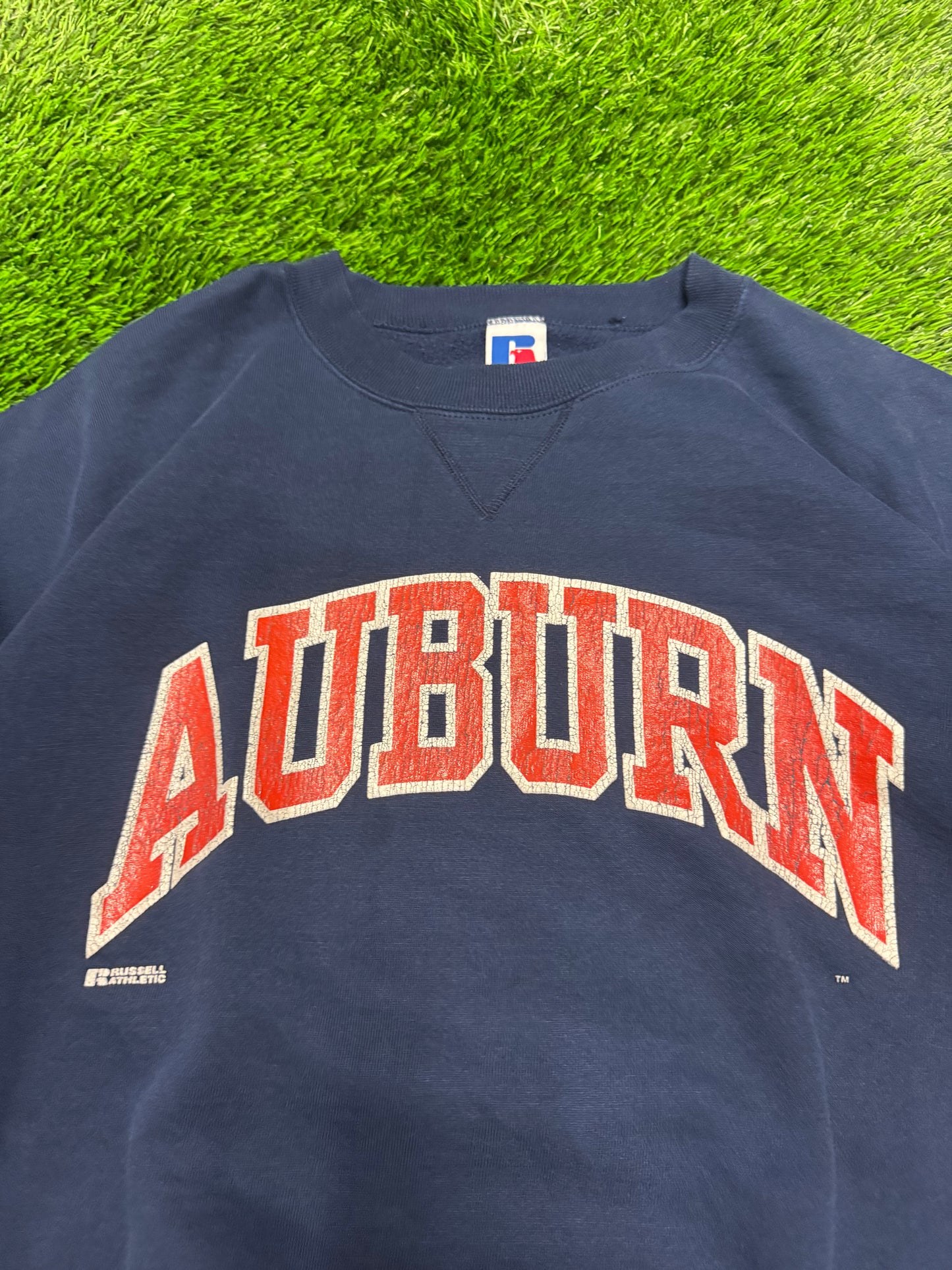 90s Auburn University Russell Athletics Made in U.S.A Vintage Crewneck (XXL)