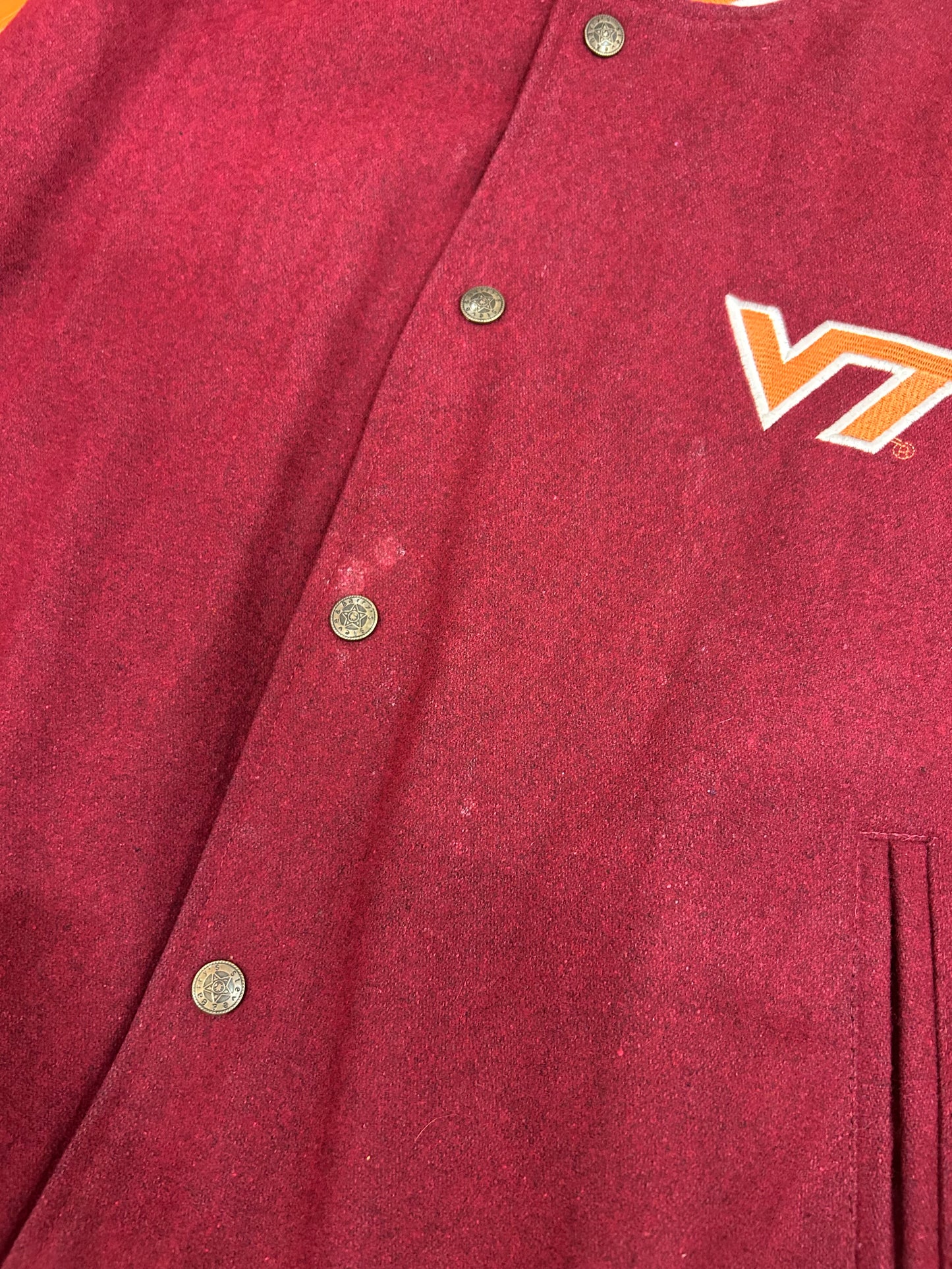 00s Virginia Tech S&B Leather Jacket (M)