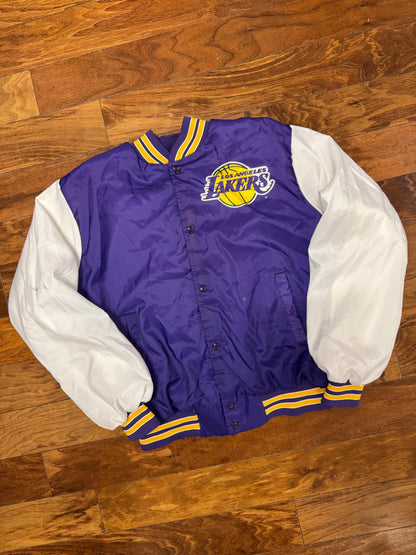 90s Los Angeles Lakers Fanimation Vintage Jacket (L)
