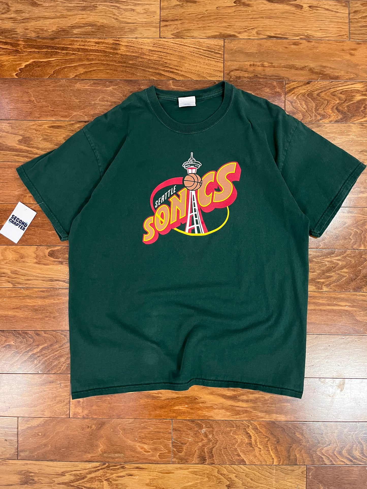 00s Seattle Sonics NBA Vintage Tee (XL)
