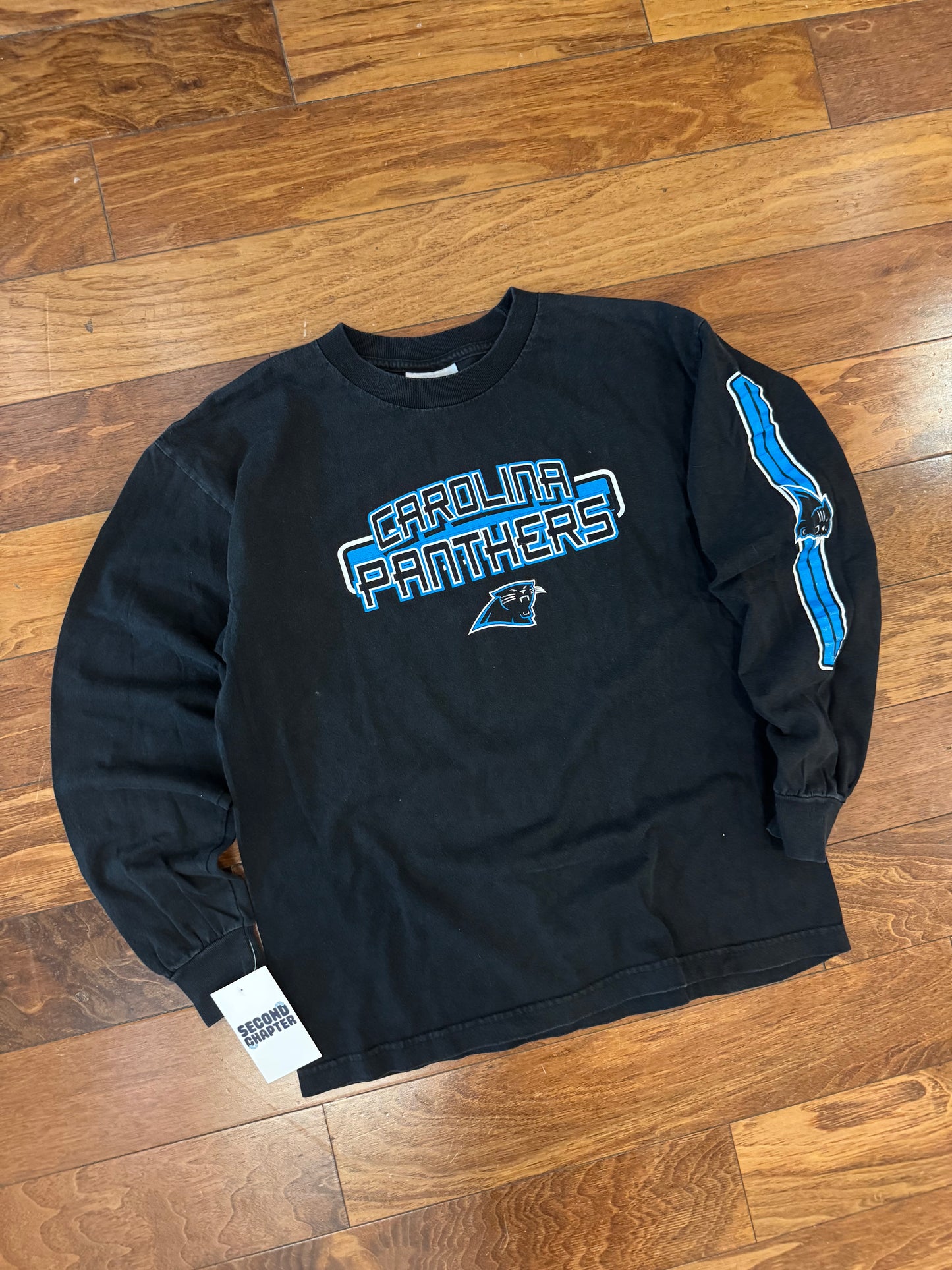 00s Carolina Panthers Reebok Long Sleeve Shirt (Youth L)