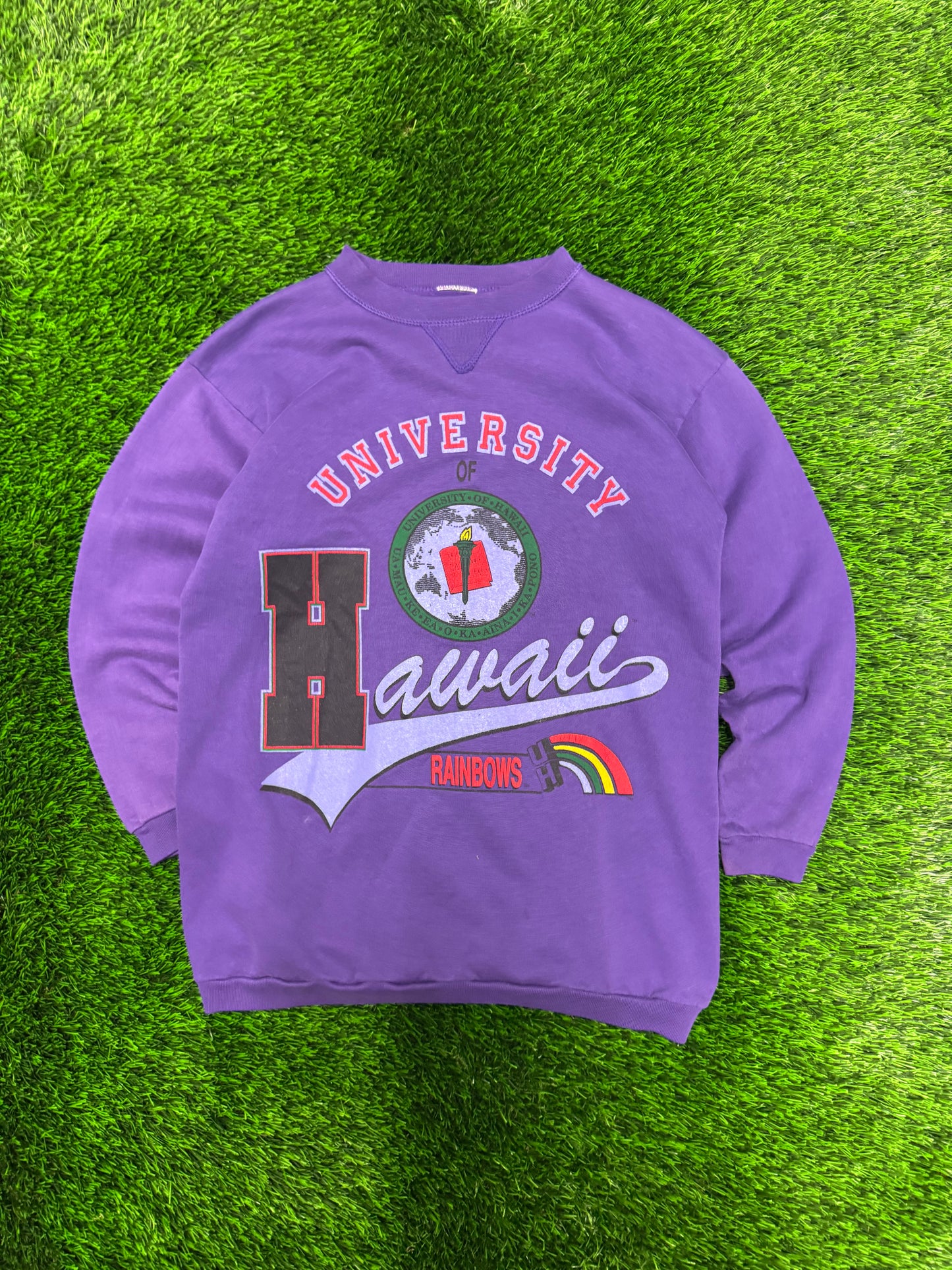 90s University of Hawaii Rainbows Vintage Crewneck (S)