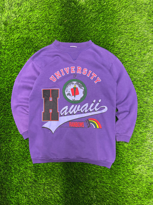 90s University of Hawaii Rainbows Vintage Crewneck (S)