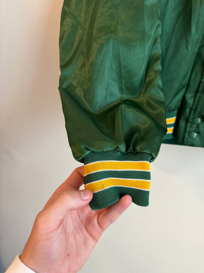 1992 Oakland Athletics Vintage Locker Line Satin Jacket (M)