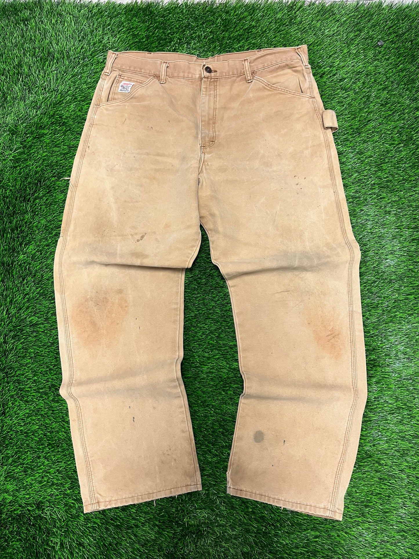 90s Pointer Brand Tan Carpenter Pants (38 x 32)