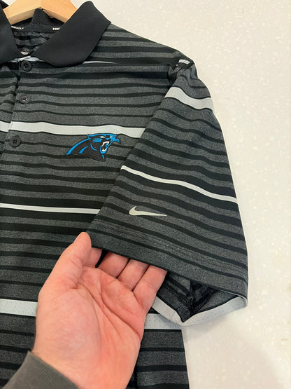 2014 Carolina Panther Nike Golf Striped Polo (L)