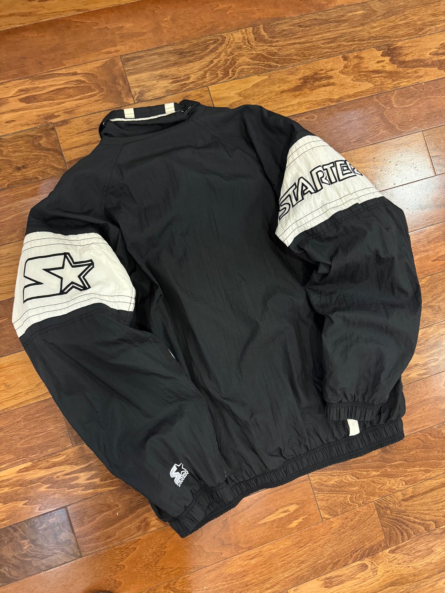 90s Starter Big Spell Out Two Toned Vintage Windbreaker (XXL)