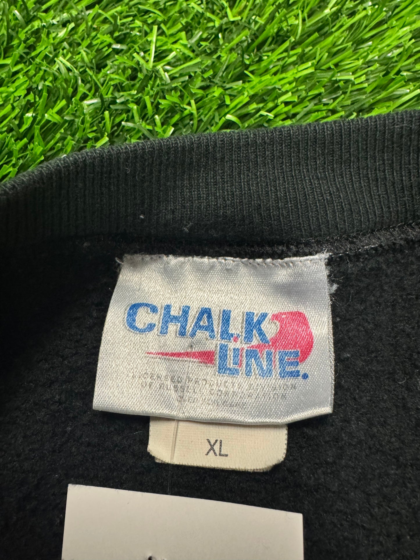 1995 Minnesota Vikings Helmet Vintage Chalk Line Graphic Crewneck (XL)