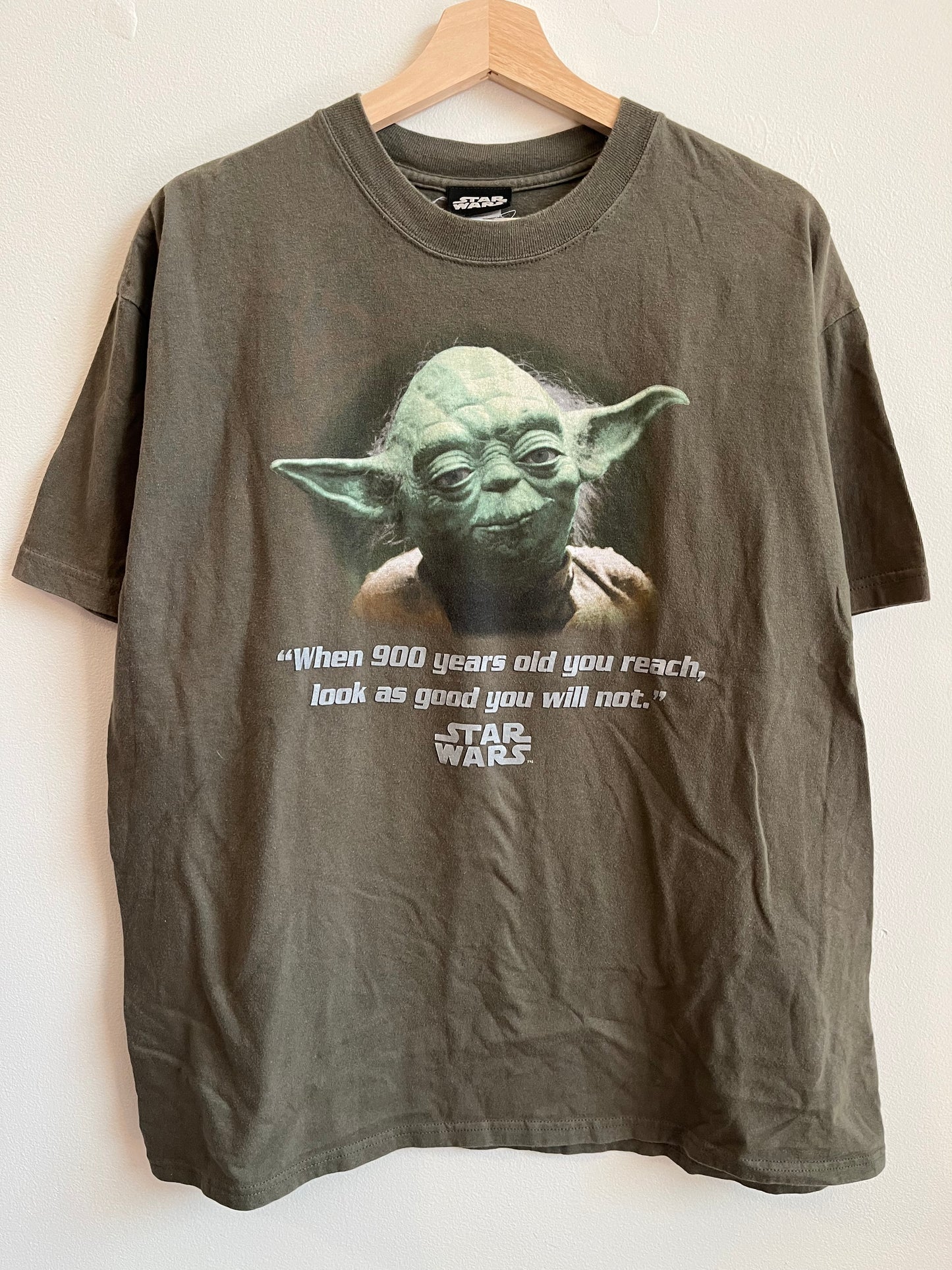 90s Star Wars Yoda “Looking Good” Vintage Tee (XL)