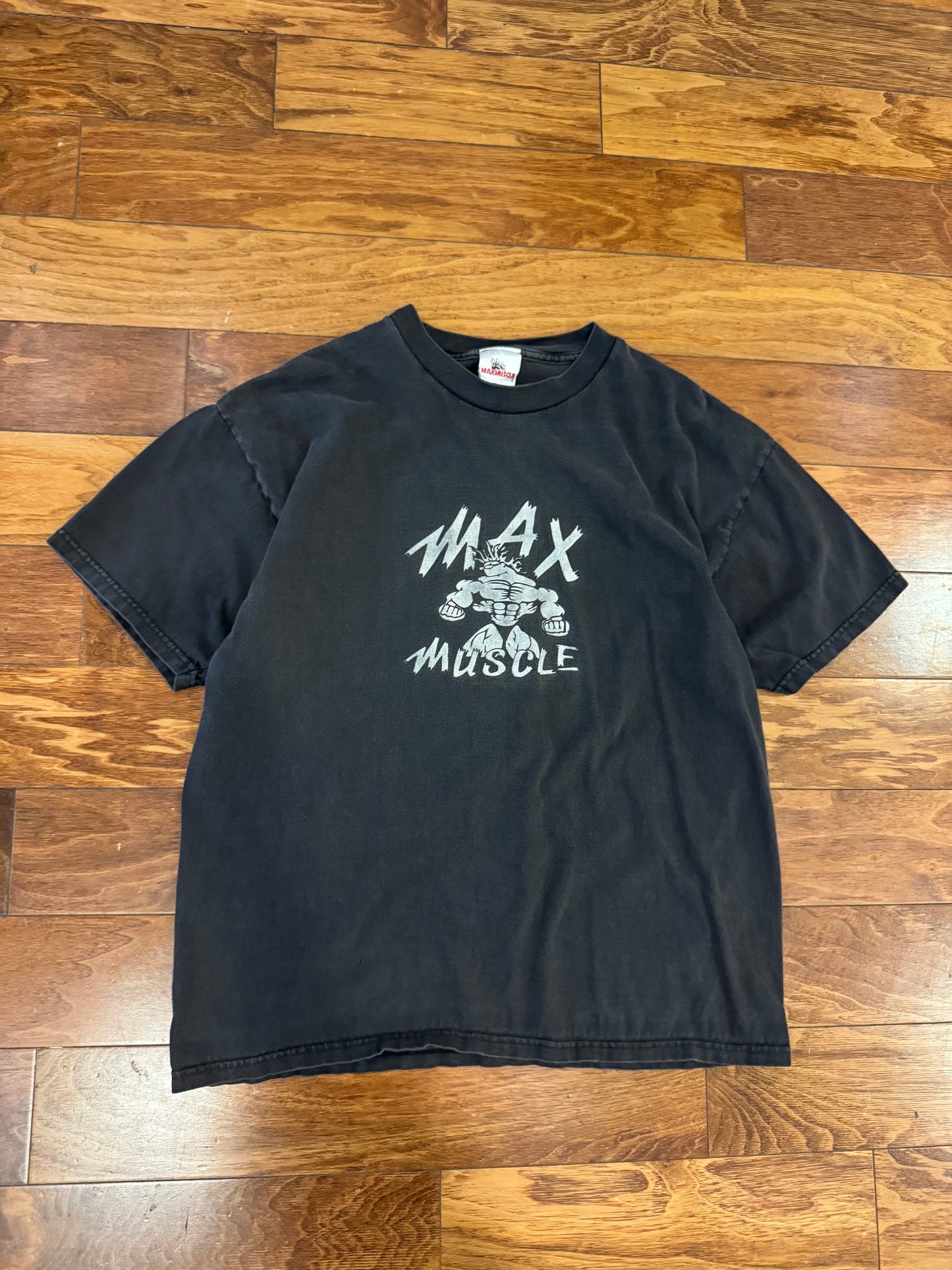 00s Max Muscle Cartoon Tee (L)