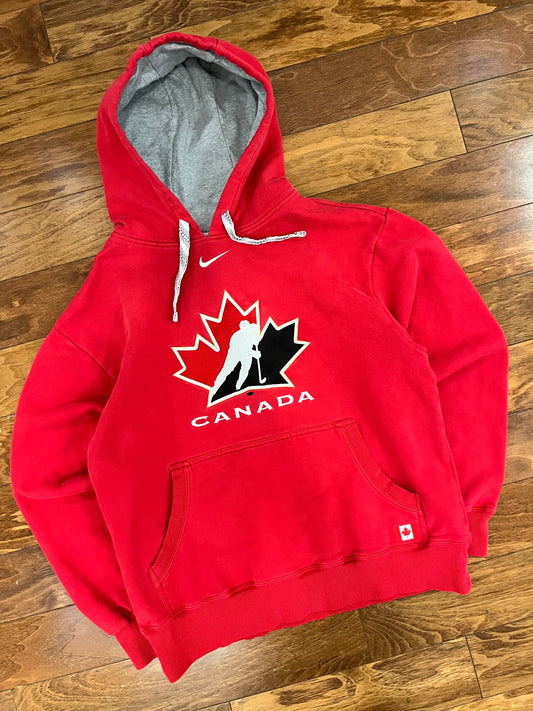 00s Canada Nike Center Swoosh Vintage Hoodie (M)