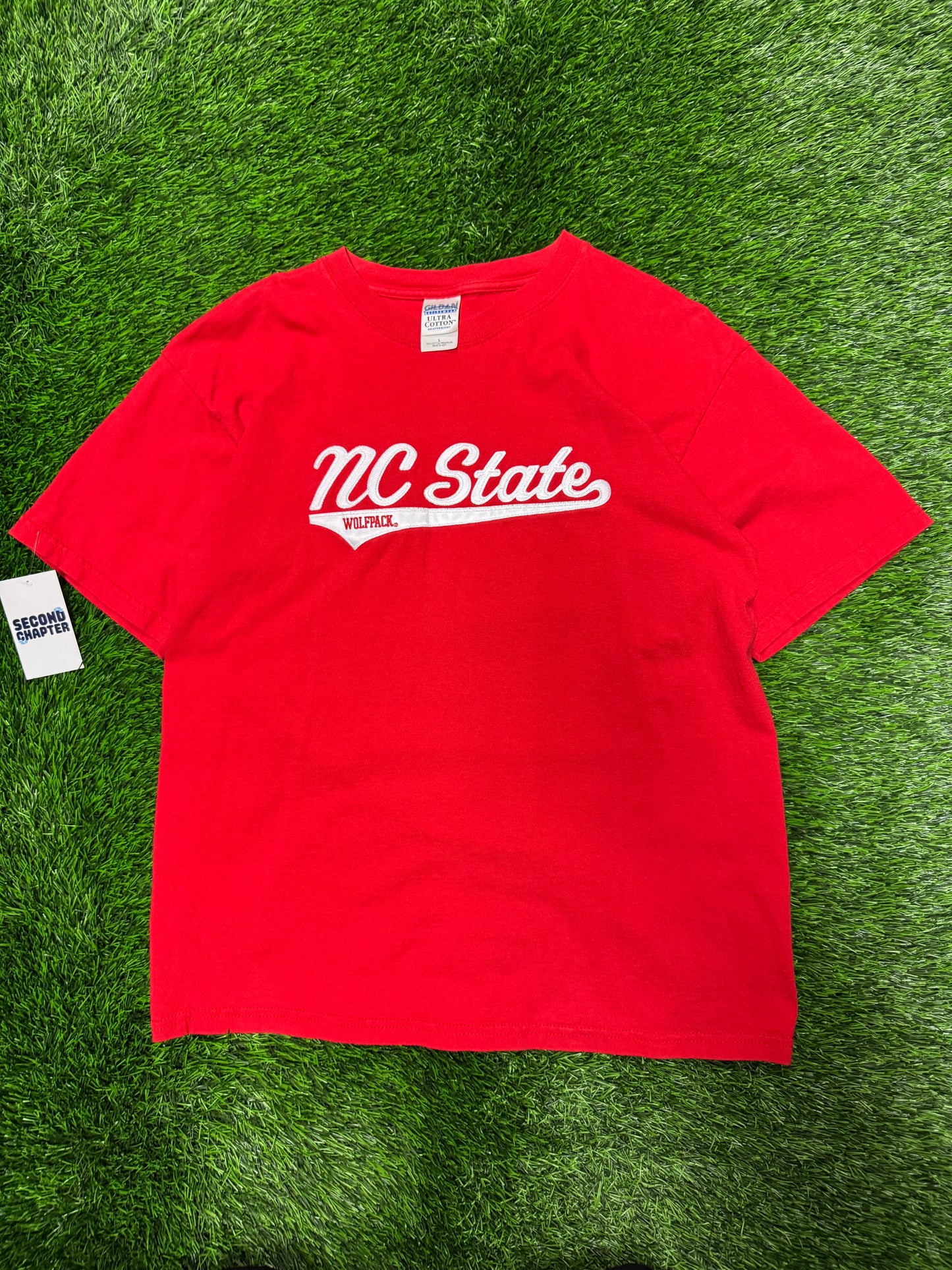 00s NC State University (NCSU) Embroidered Tee (L)