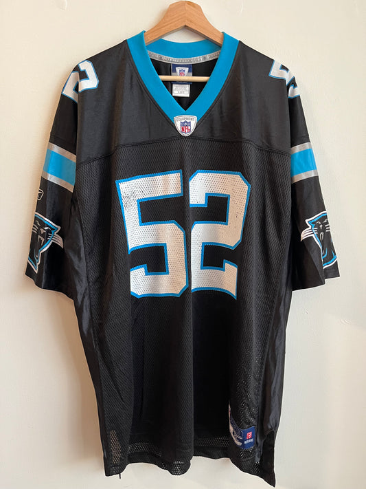 00s Carolina Panthers Jon Beason Reebok Home Jersey (XL)