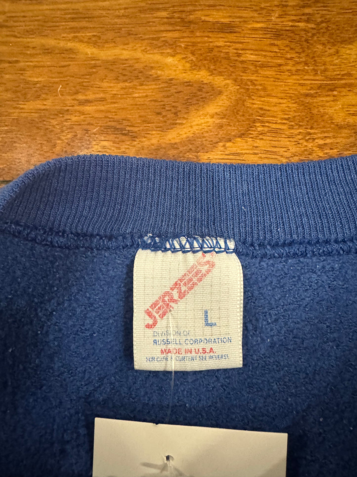 90s New York Yankees Jerzees Blue Embroidered Crewneck (L)