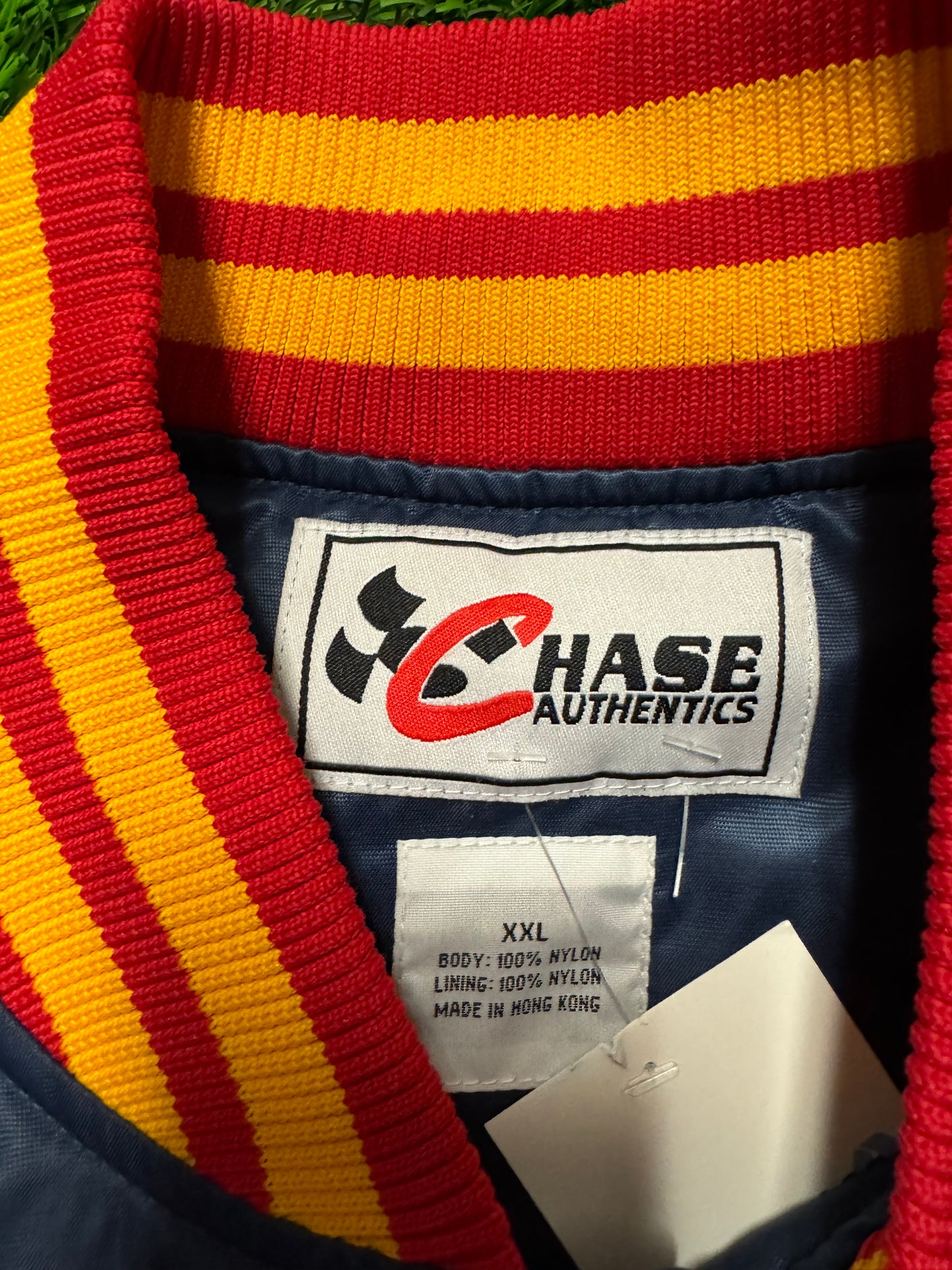 90s Rusty Wallace Chase Authentic Vintage Nascar Satin Jacket (XXL)