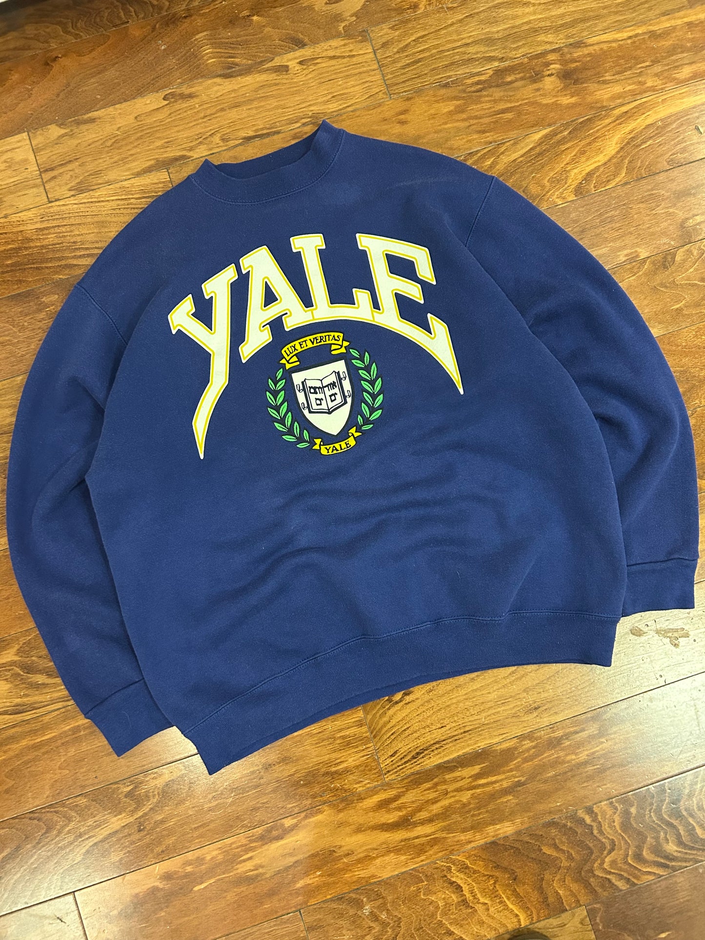 90s Yale University Vintage Navy Crewneck (XXL)