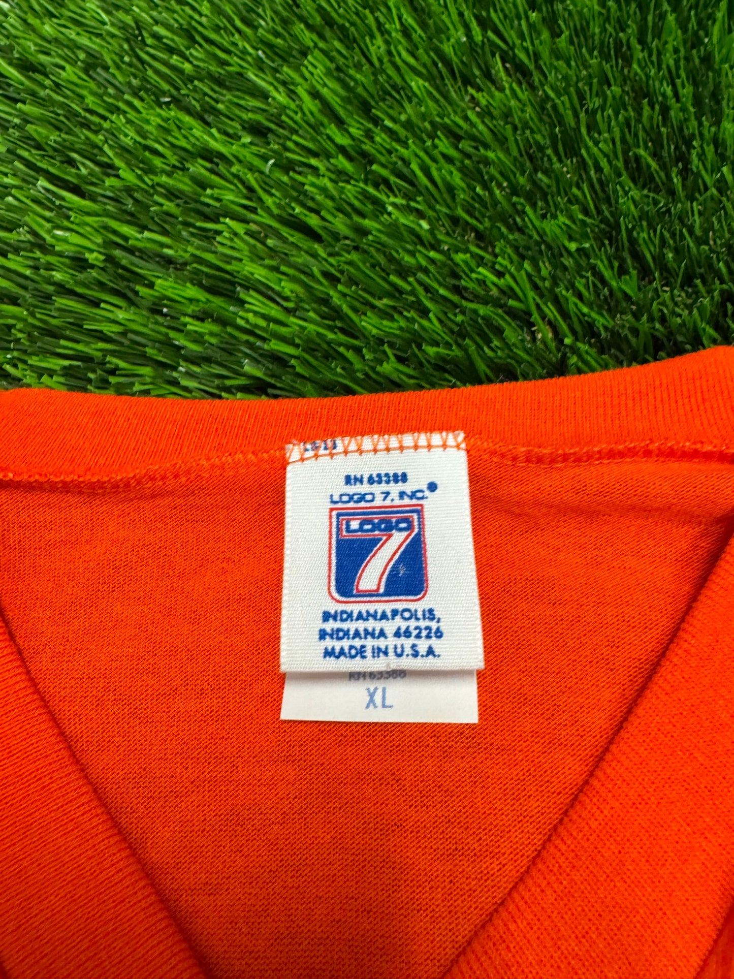 1992 Tampa Bay Buccaneers Orange V Neck Tee (XL)