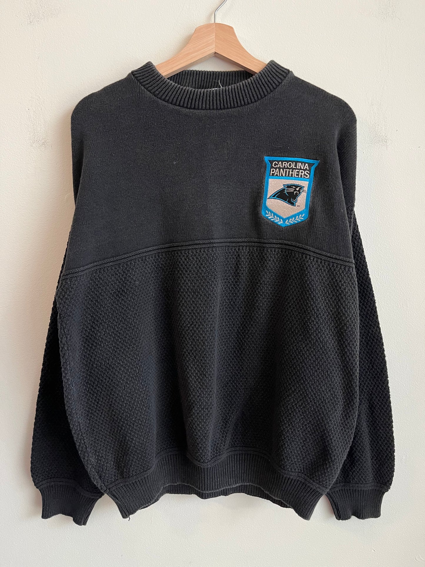 90s Carolina Panthers Lee Patched Sweater (M)