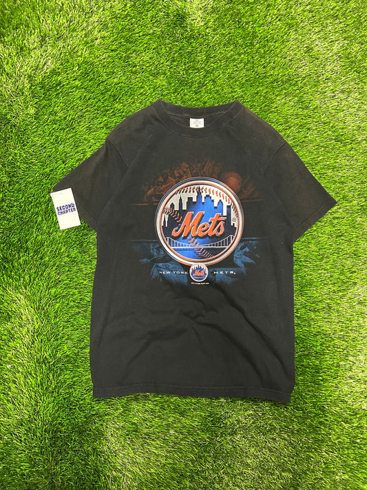 2000 New York Mets Big Logo Vintage MLB Graphic Tee (M)
