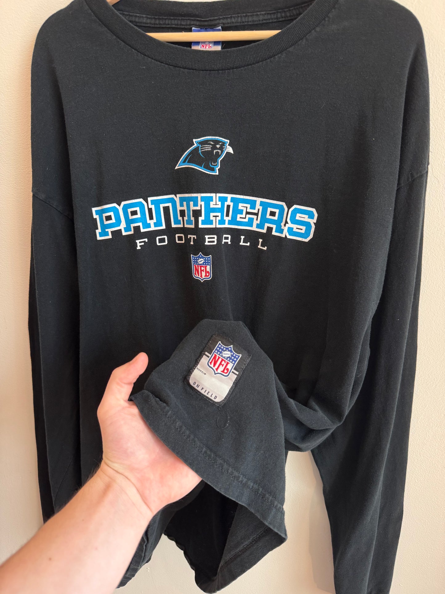 2000s Carolina Panthers NFL Football Reebok Long Sleeve (XL)
