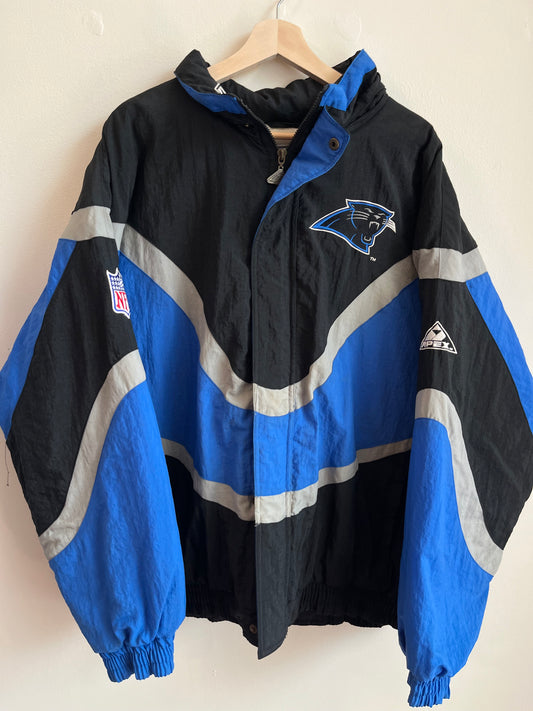 90s Carolina Panthers Apex One Puffer Jacket (L)
