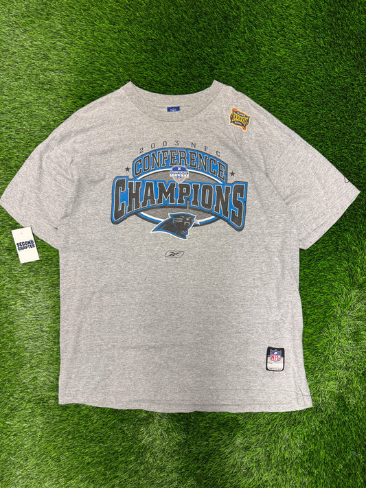 2003 Carolina Panthers NFC Champions Reebok Tee (XL)