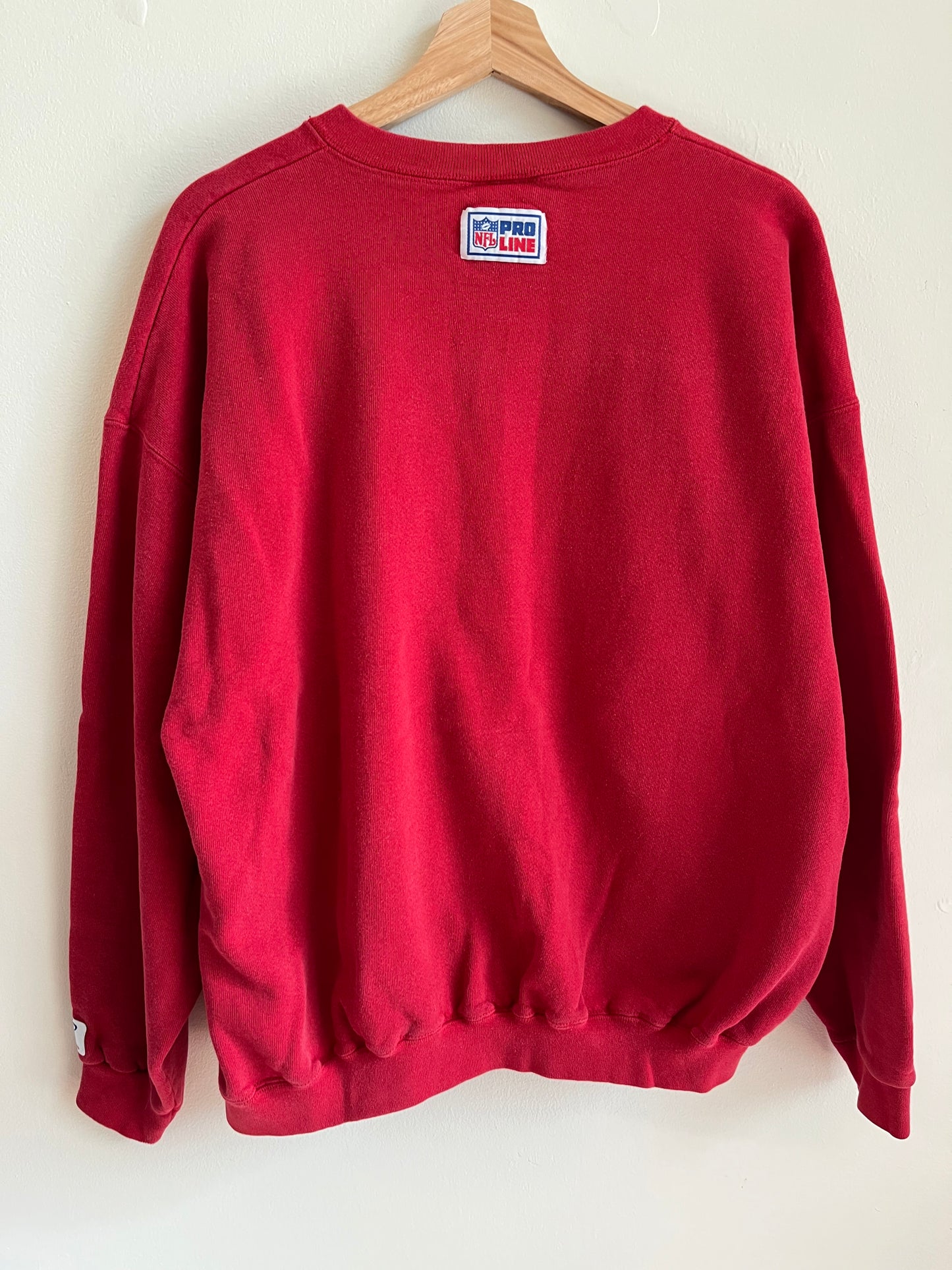 90s Kansas City Chiefs NFL Logo Athletic Crewneck (L)