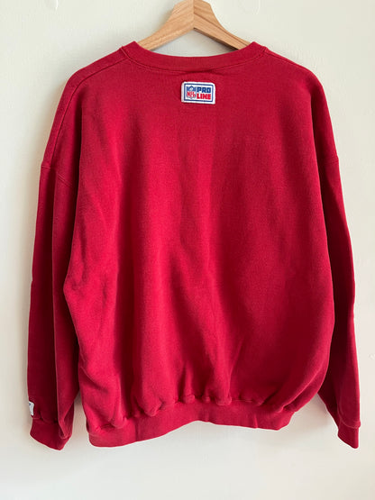 90s Kansas City Chiefs NFL Logo Athletic Crewneck (L)