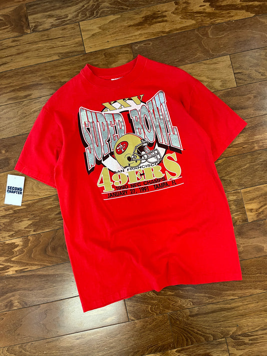 1991 San Francisco 49ers Super Bowl XXV Tee (L)
