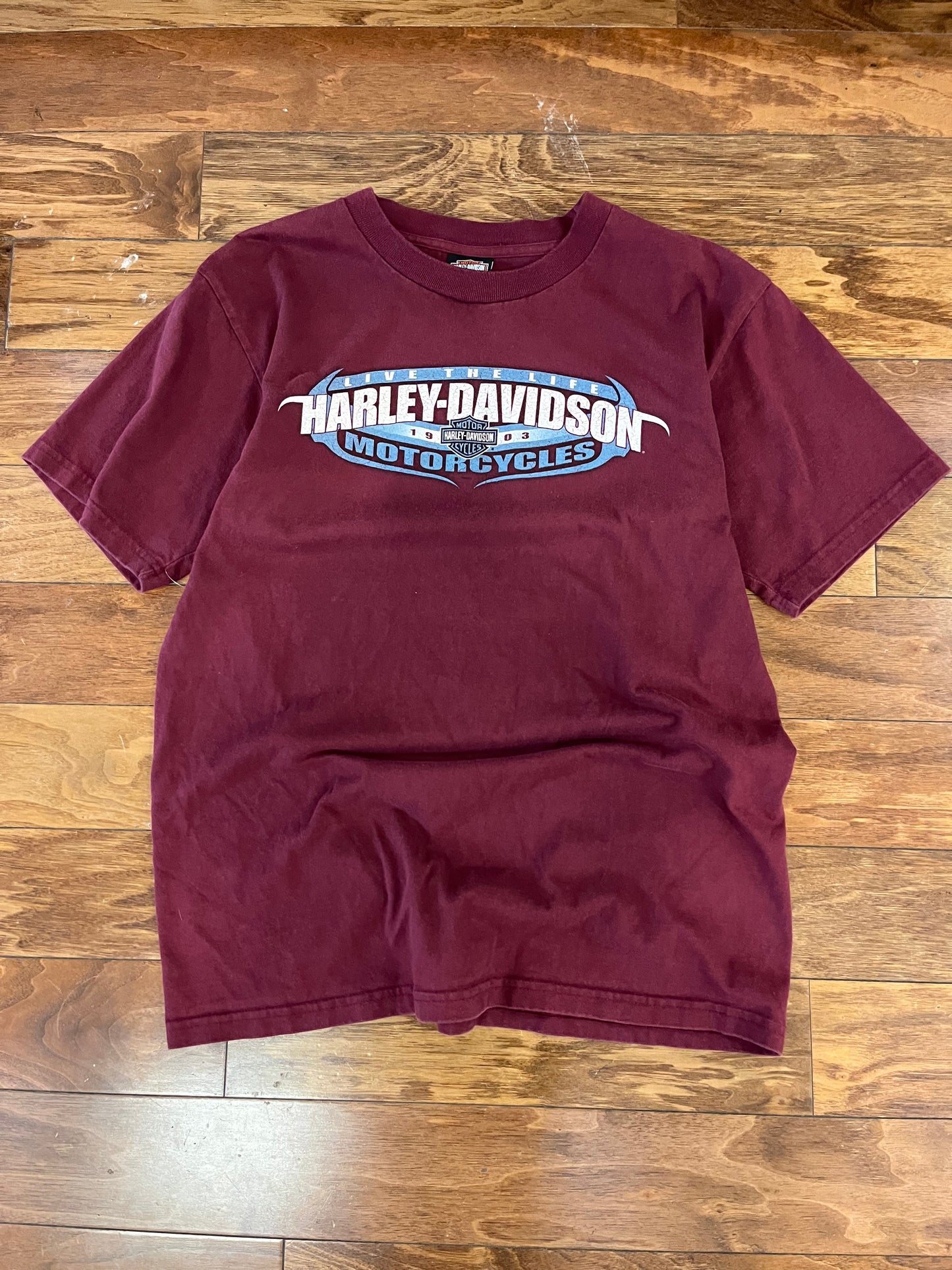 2005 Harley Davidson Burgundy Las Vegas Tee (L)