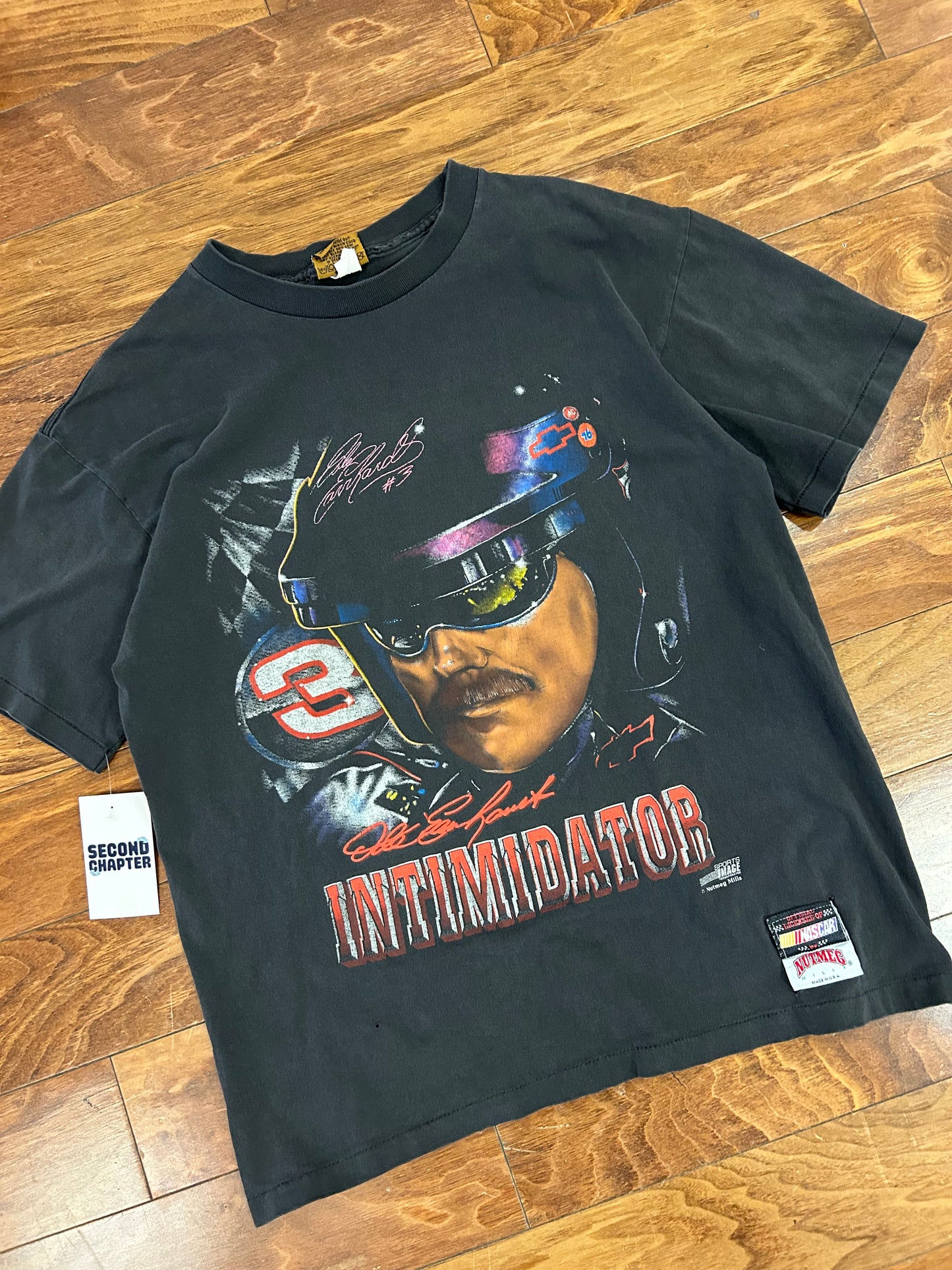 90s Dale Earnhardt Big Face Nutmeg Tee (L)