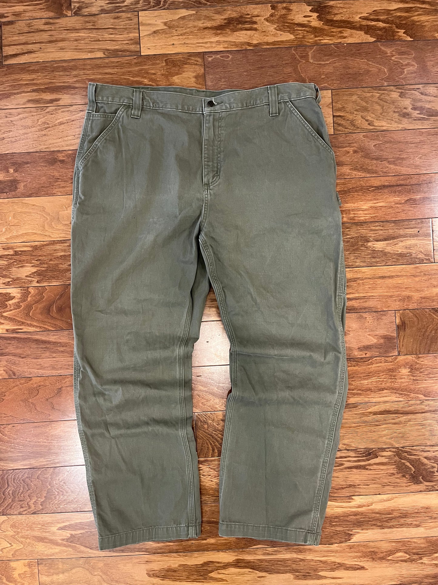 Carhartt Army Green Carpenter Pants (42 x 30)