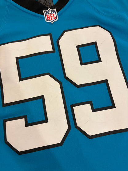 2010s Carolina Panthers Luke Kuechly Blue Nike Jersey (XL)