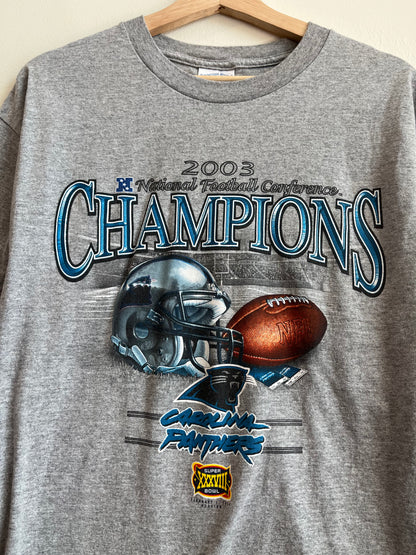 2003 Carolina Panthers SB XXXVIII Helmet Tee (L)