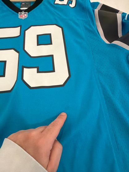 2010s Carolina Panthers Luke Kuechly Blue Nike Jersey (XXL)