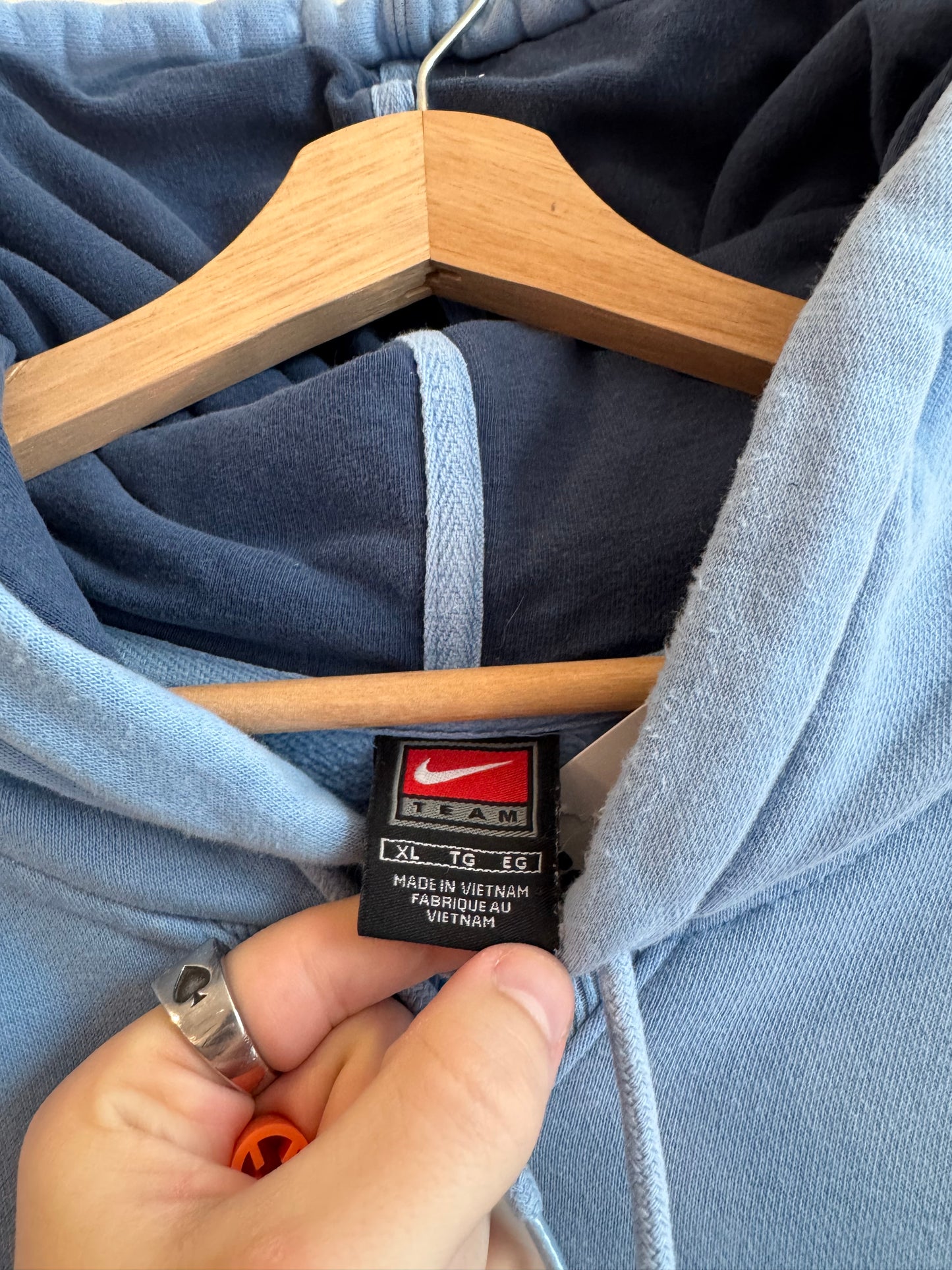 00s UNC Nike Center Swoosh Vintage Hoodie (XL)