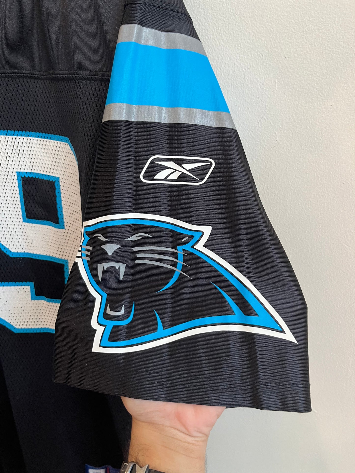 00s Carolina Panthers Steve Smith #89 Home Reebok Jersey (L)