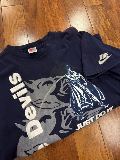 90s Duke University Vintage Nike "Just Do It" Old Logo Tee (XL)
