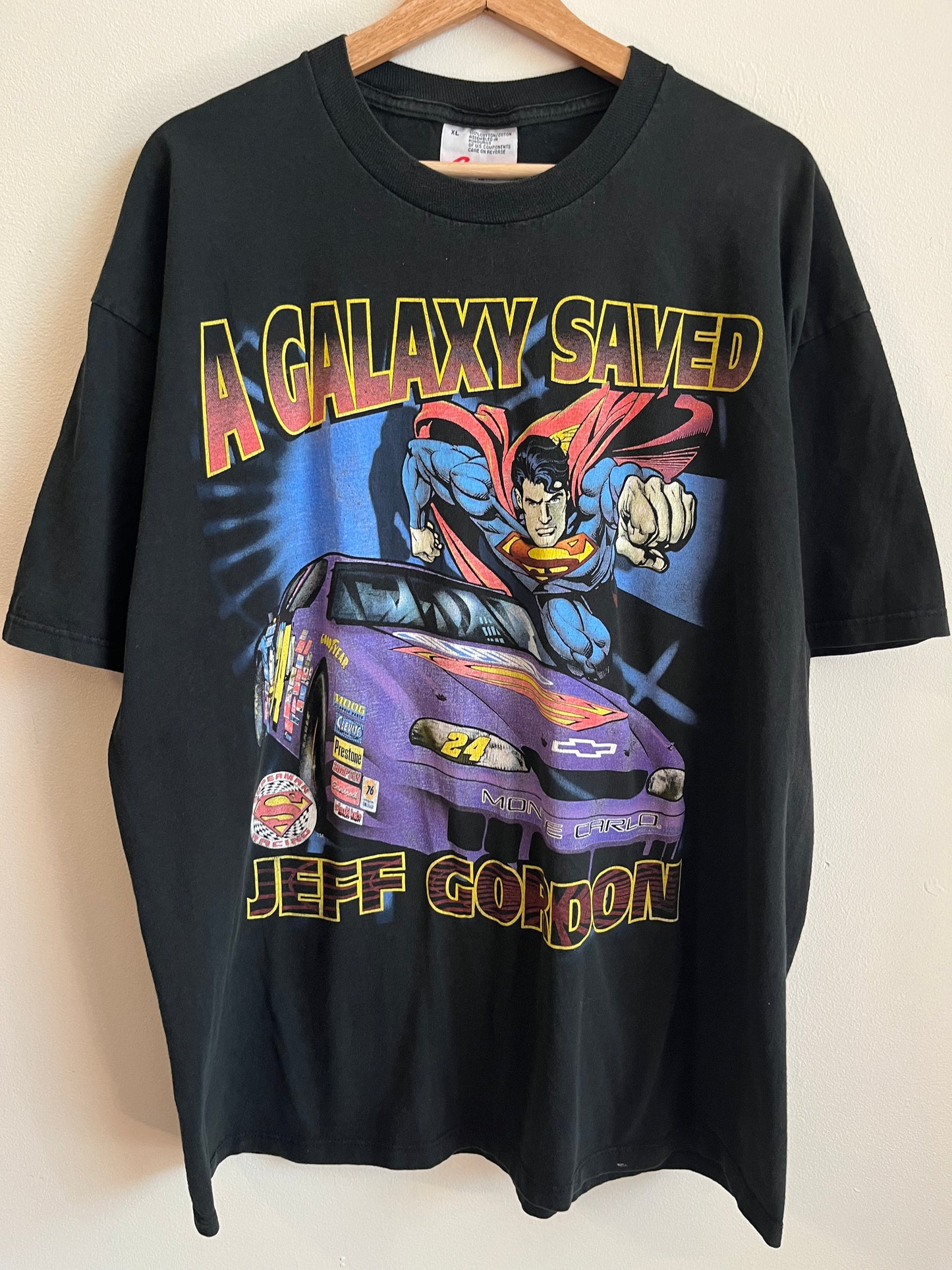 1999 Nascar Superman "A Galaxy Saved" Tee (XL)