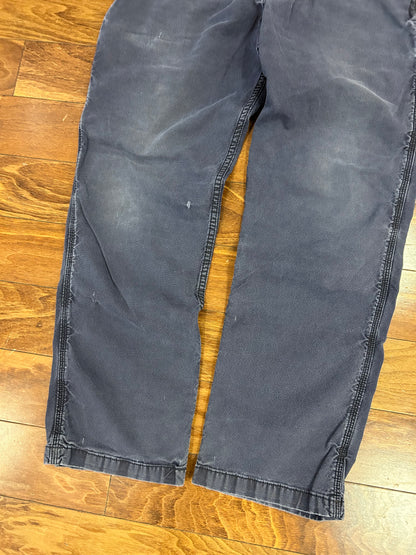 00s Carhartt Faded Navy Pants (36 x 32)