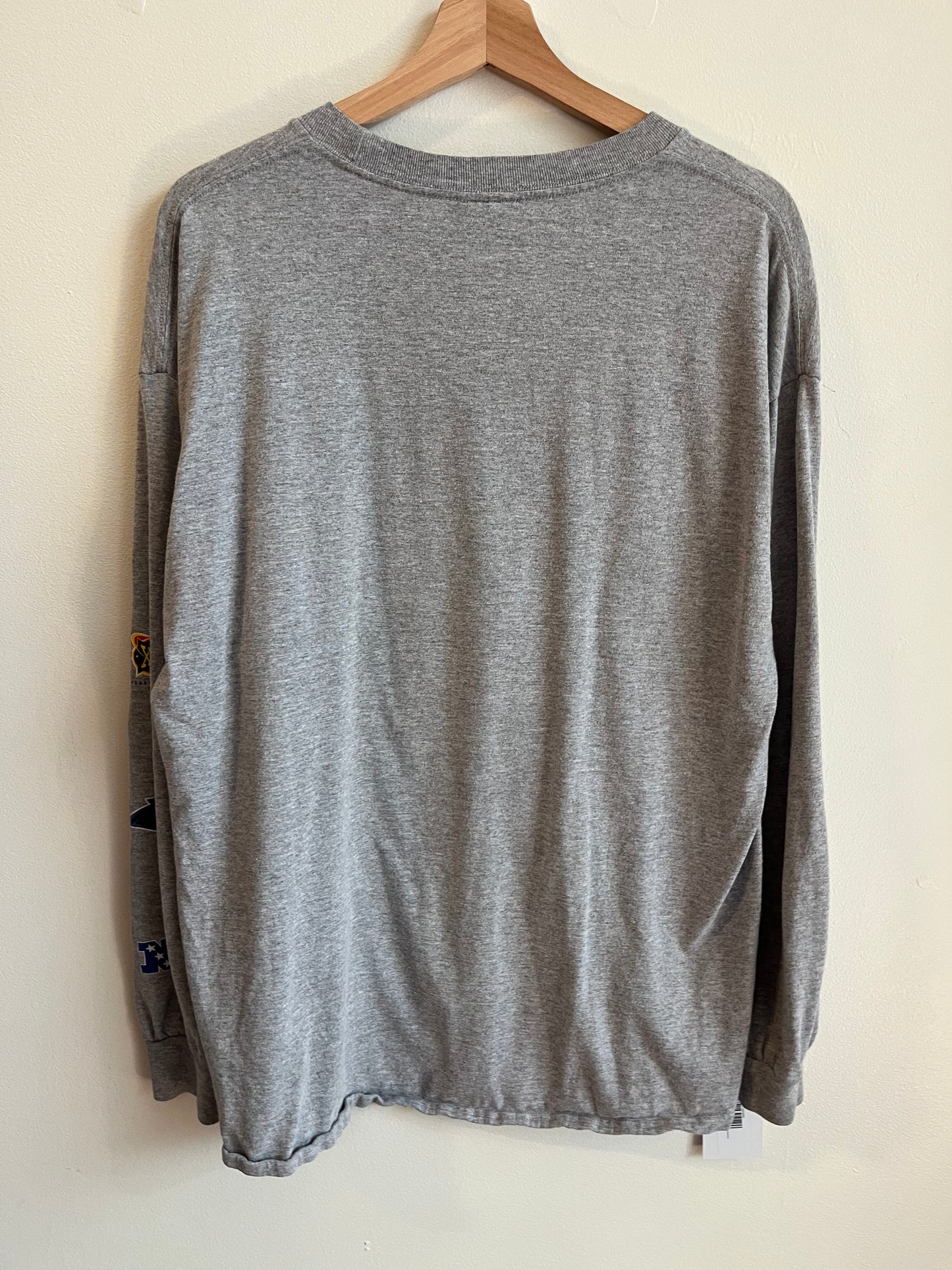 2003 Carolina Panthers NFC Champion Grey Long Sleeve Shirt (XL)