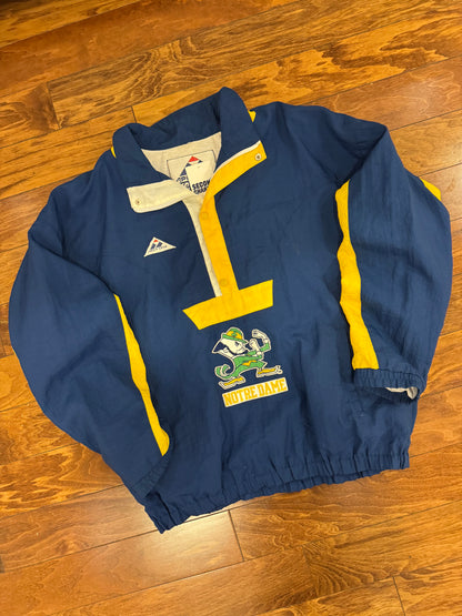90s Notre Dame Apex Windbreaker Jacket (XL)