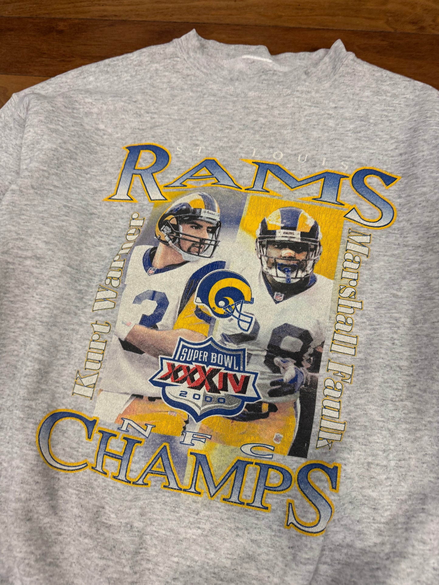 2000 St Louis Rams Warner & Faulk Crewneck (XL)